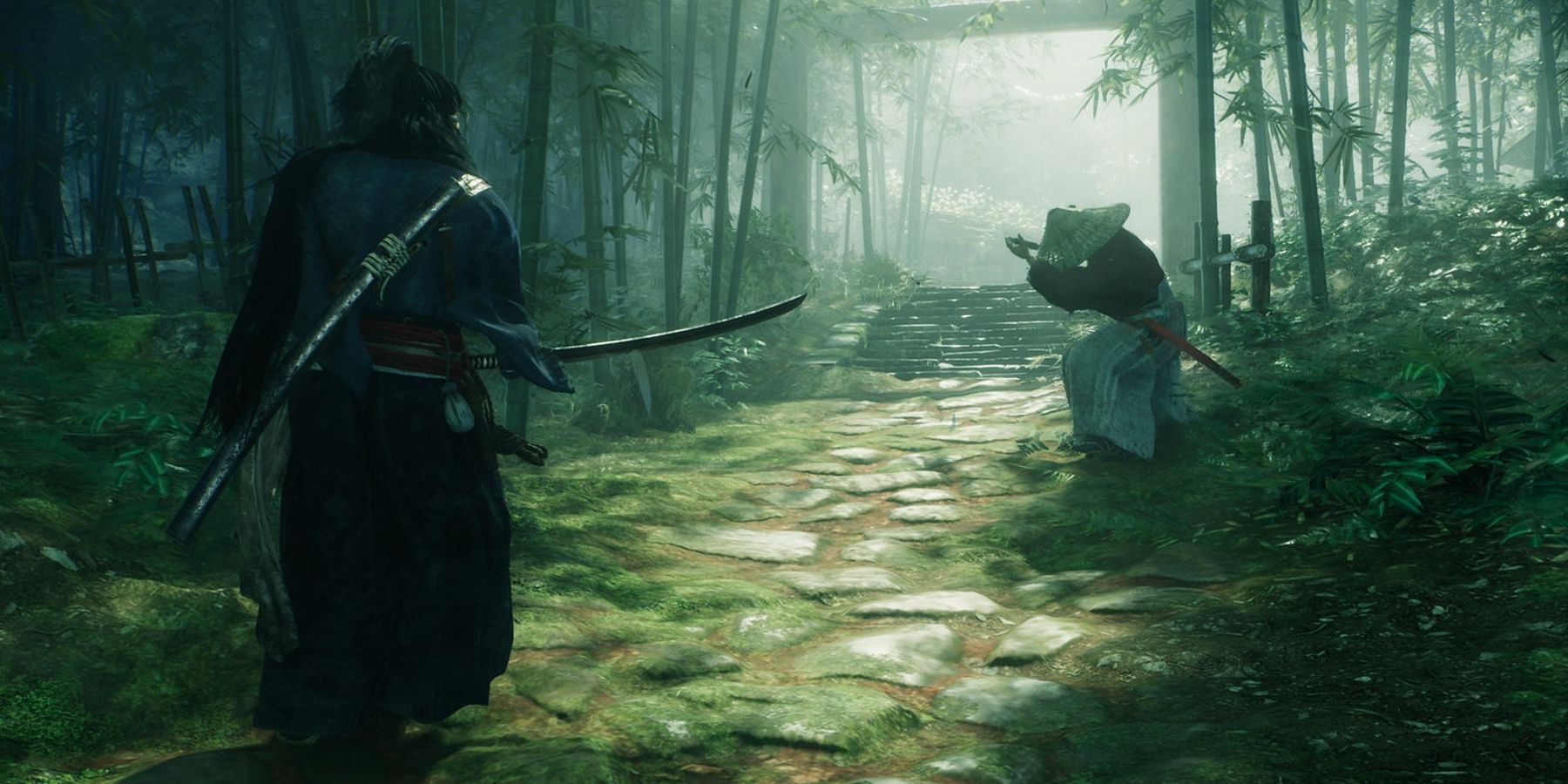 Rise of the Ronin Sword Fight in Forest