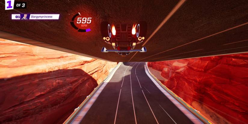 rocket racing ceiling driving