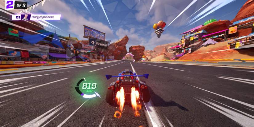 rocket racing speed boost
