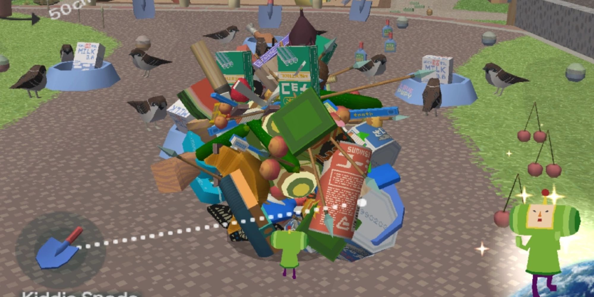 Rolling around in Katamari Damacy