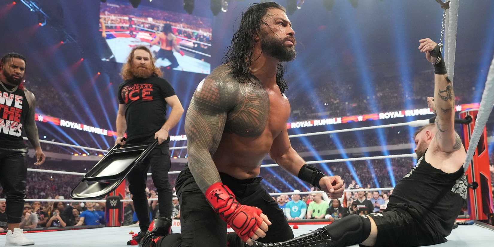 Royal Rumble 2023 roman reigns sami zayn kevin owens