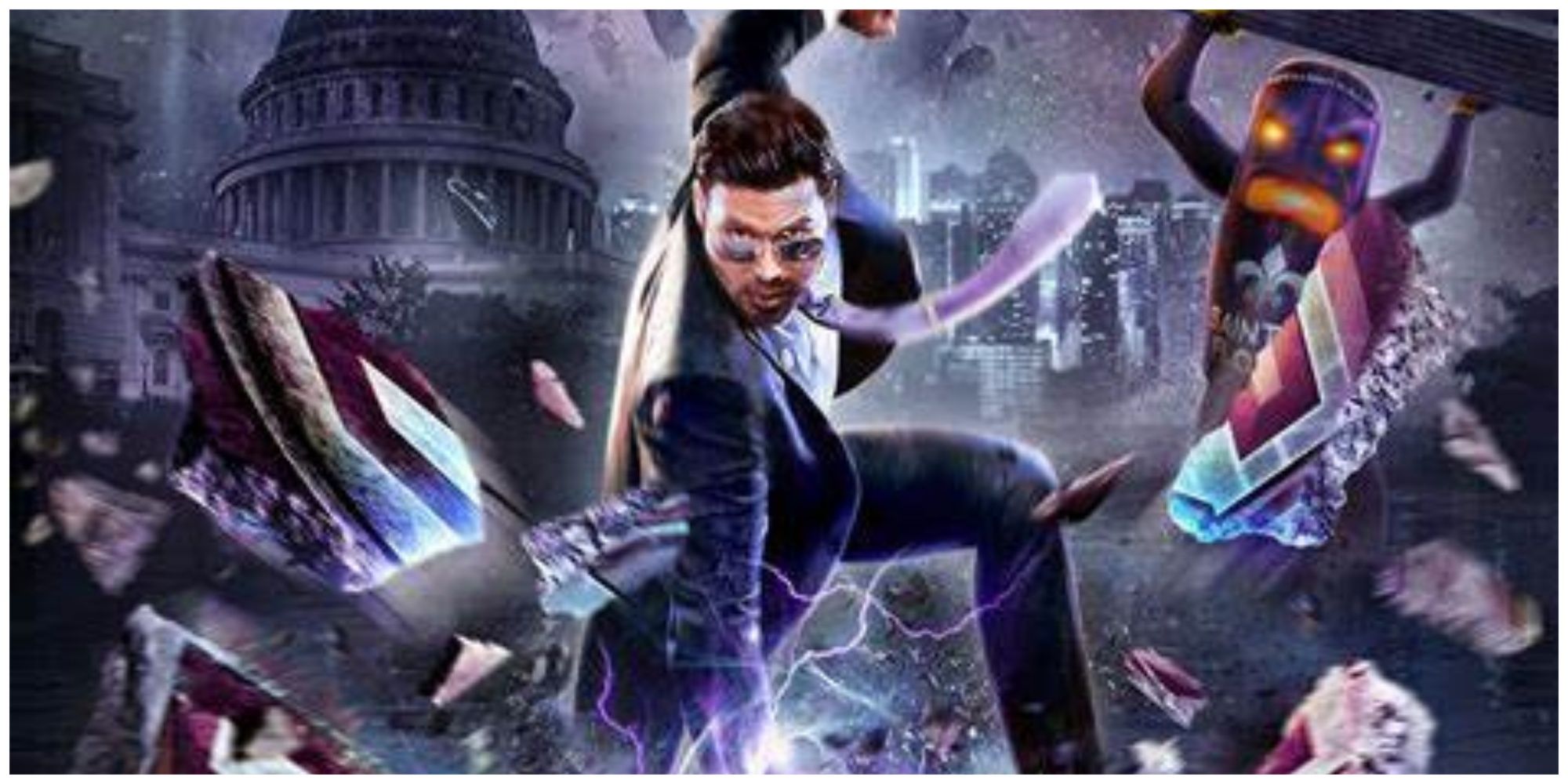 Saints Row 4 promo image of the Boss player character