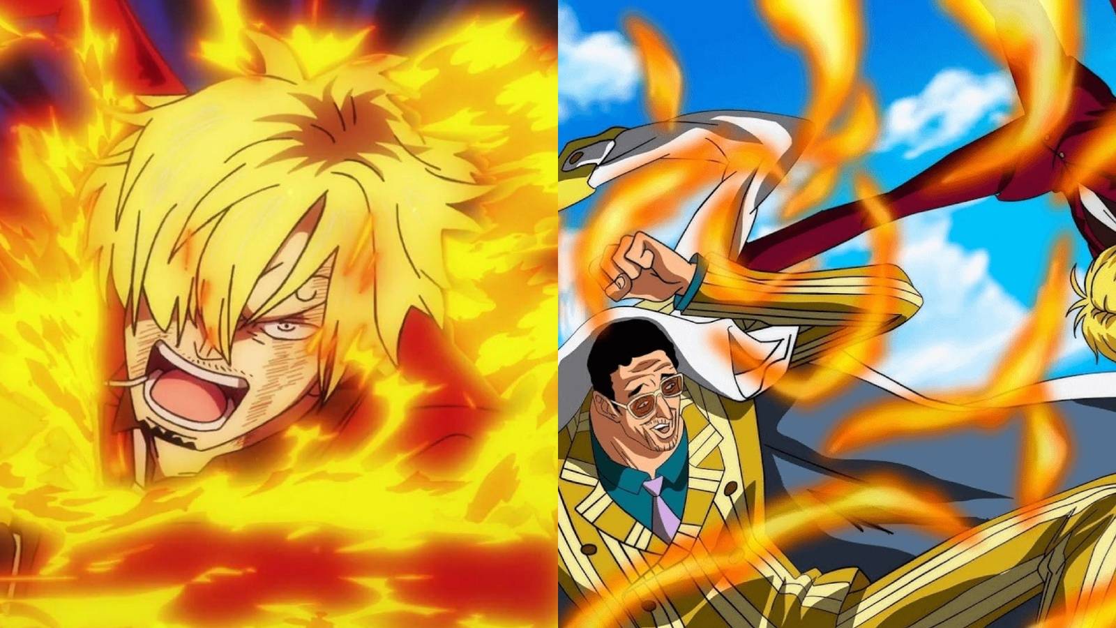 sanji vs kizaru egghead one piece