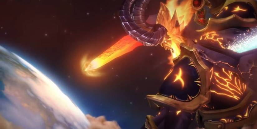 Sargeras stabbing Azeroth