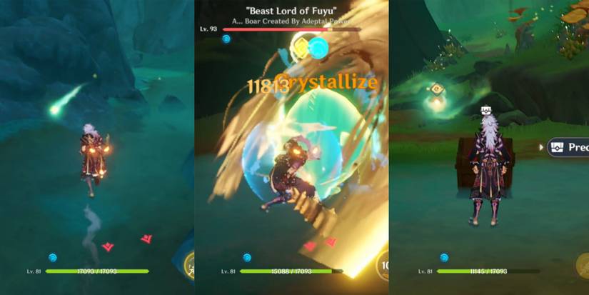 scattered adeptal energy fight boar in genshin impact