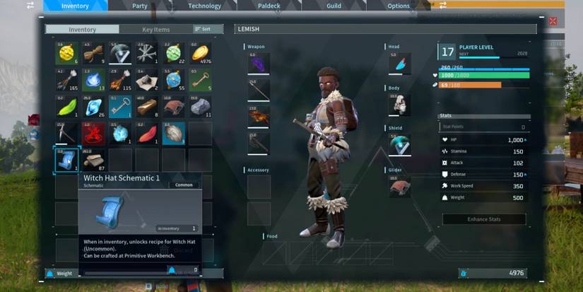 Schematics in Palworld