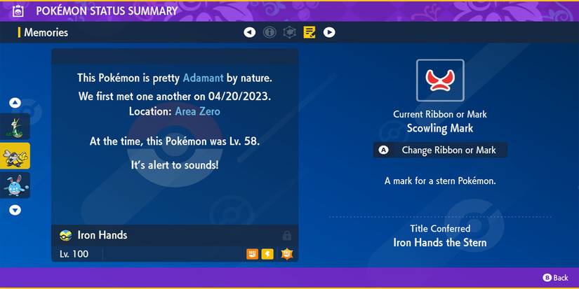 Scowling Mark Pokemon