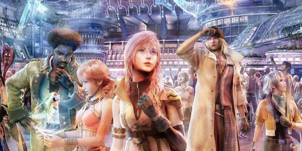 Lightning, Sash, Vanille, Snow, and Hope in Final Fantasy 13