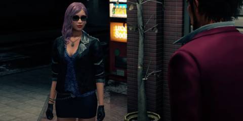 Seonhee talking to Ichiban  in Yakuza: Like a Dragon 