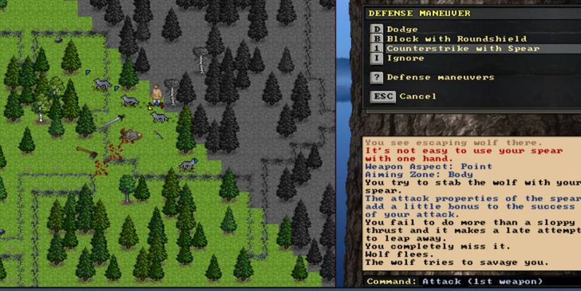 Player chopping down trees in UnReal World