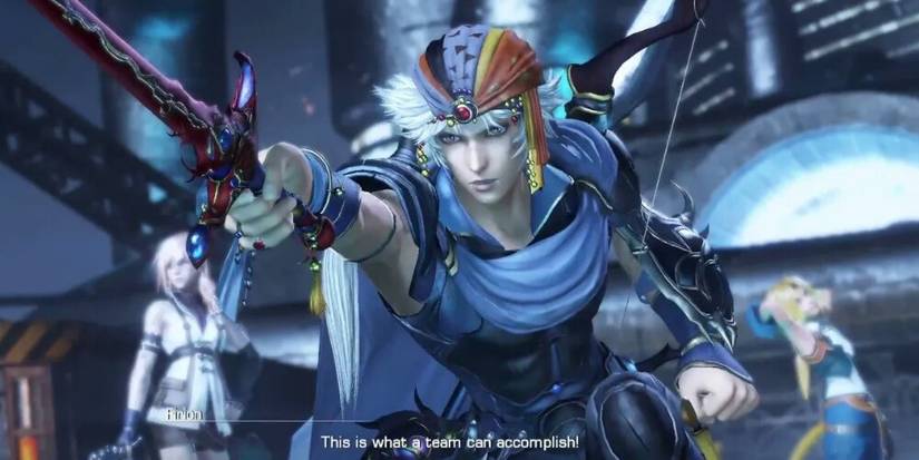 Firion aiming his sword 