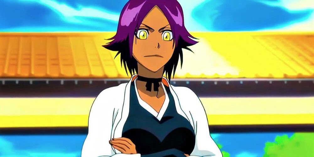 Yoruichi as the Captain of the 2nd Division 100 years ago in Bleach