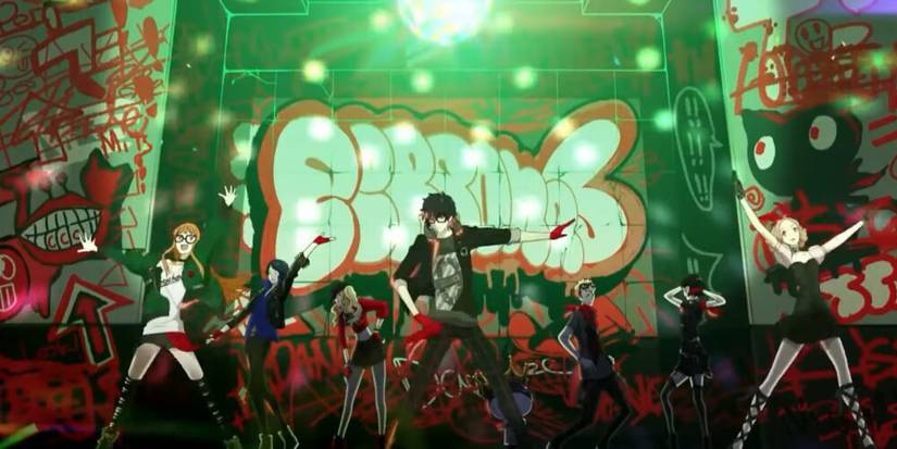 Phantom Thieves dancing together 