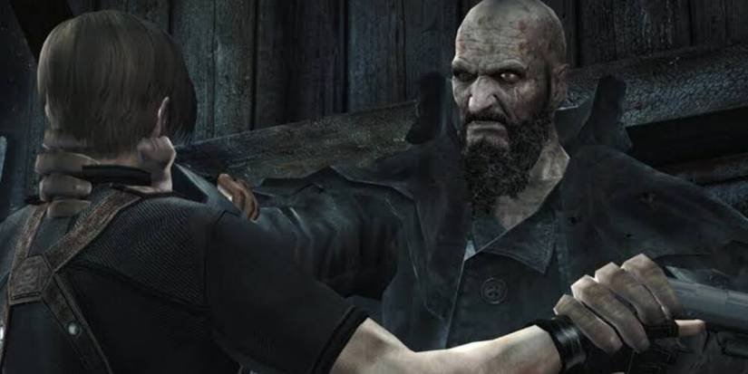 Mendez grabbing Leon 