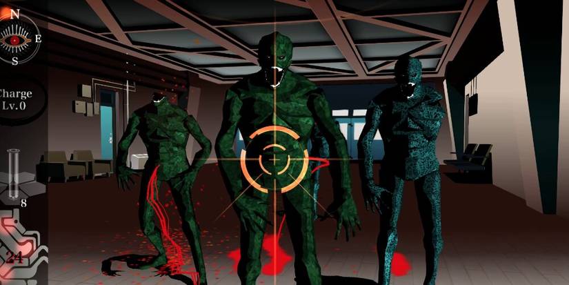 Monsters approaching the screen in Killer 7 
