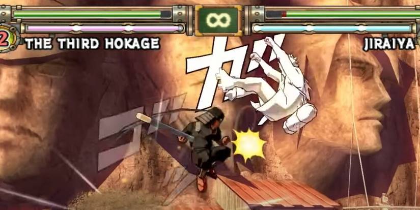 Third Hokage juggling Jiraiya 