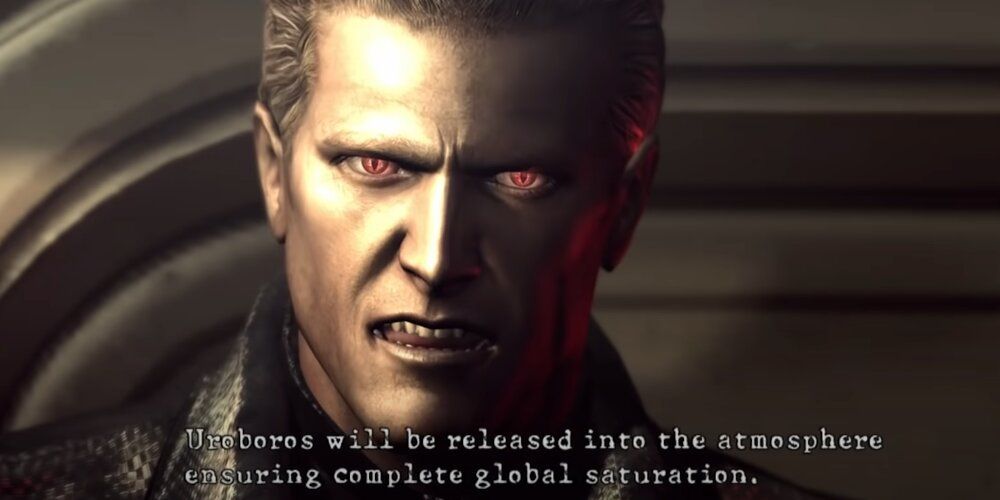 Wesker talking about his Uroboros plan 