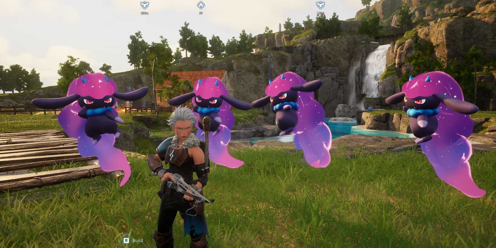 A squad of Daedreams in Palworld