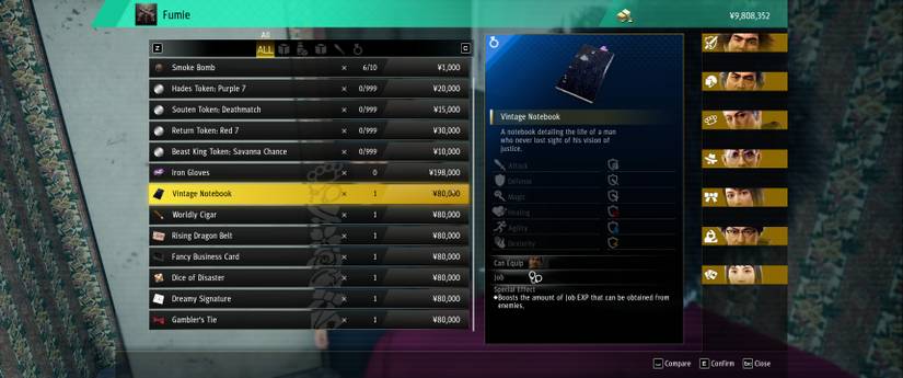 Fumie's Secret Shop in Yakuza: Like a Dragon