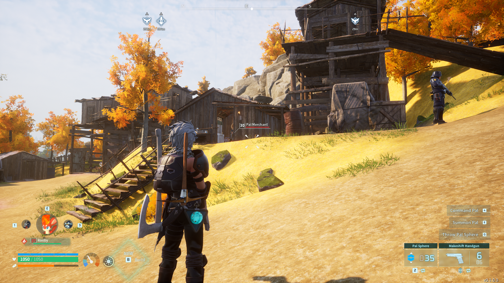 Pal Merchant in the Small Settlement in Palworld