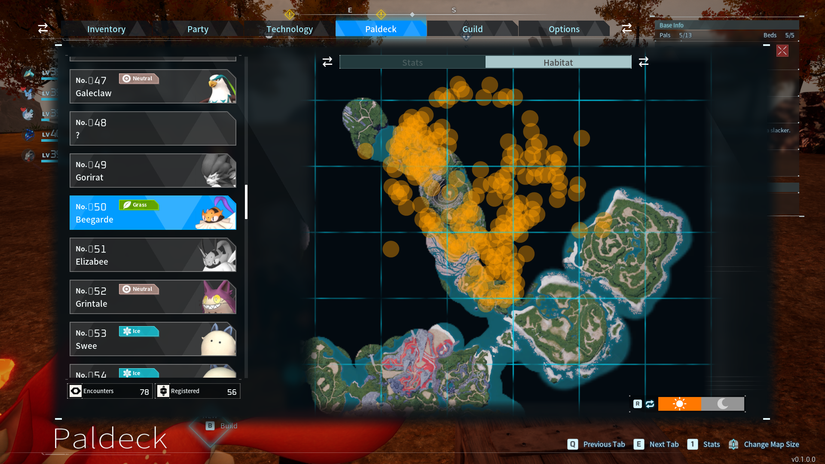 Where to find Beegardes in Palworld