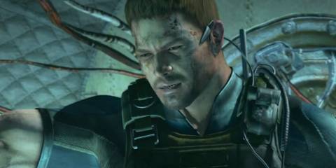 Resident Evil 6 - Chris Redfield looking somber 