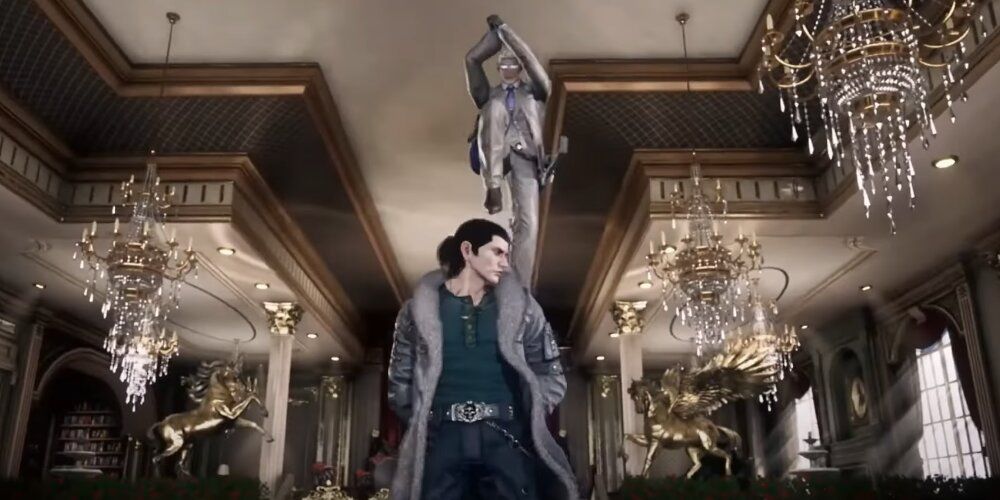 Victor about to slash Dragunov from behind 