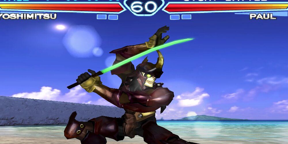 Yoshimitsu with a green sword 