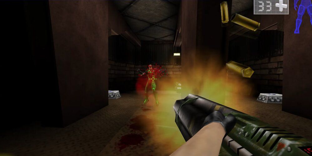 Player firing a minion at another enemy 