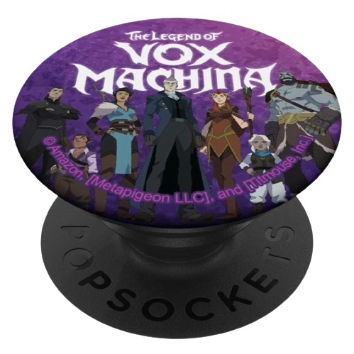 A phone pop grip with The Legend of Vox Machina 