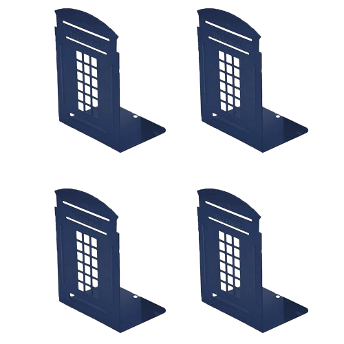 Blue Police box book ends