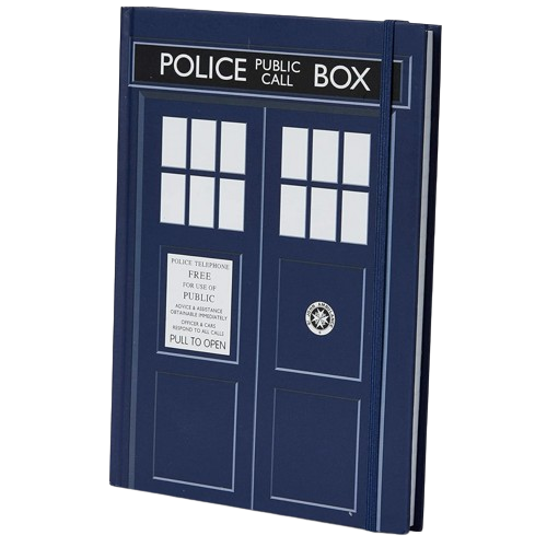 A Doctor Who TARDIS notebook