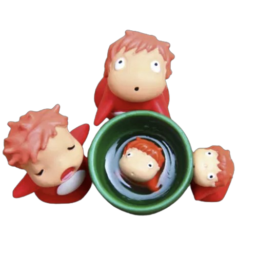 Ponyo garden figures