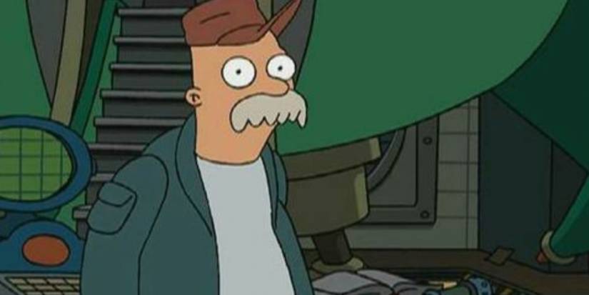 Scruffy looking serious in Futurama