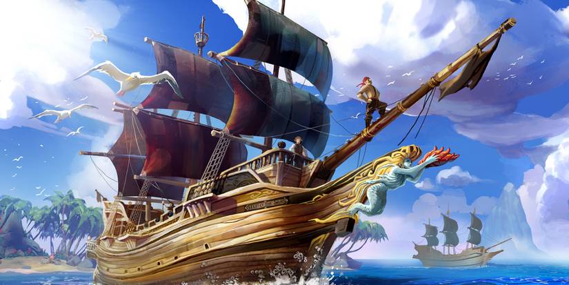 sea of thieves ship promo art
