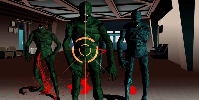 Shooting enemies in Killer7