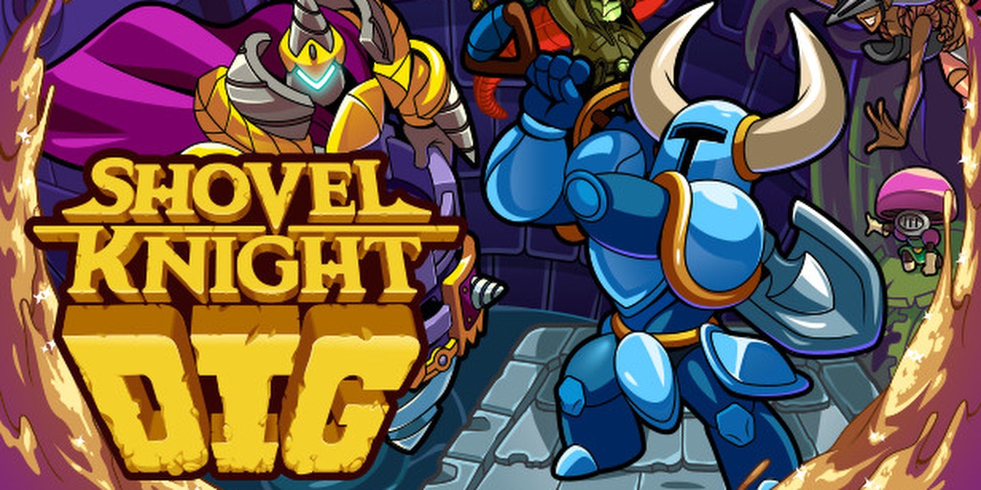 The title page from Shovel Knight Dig