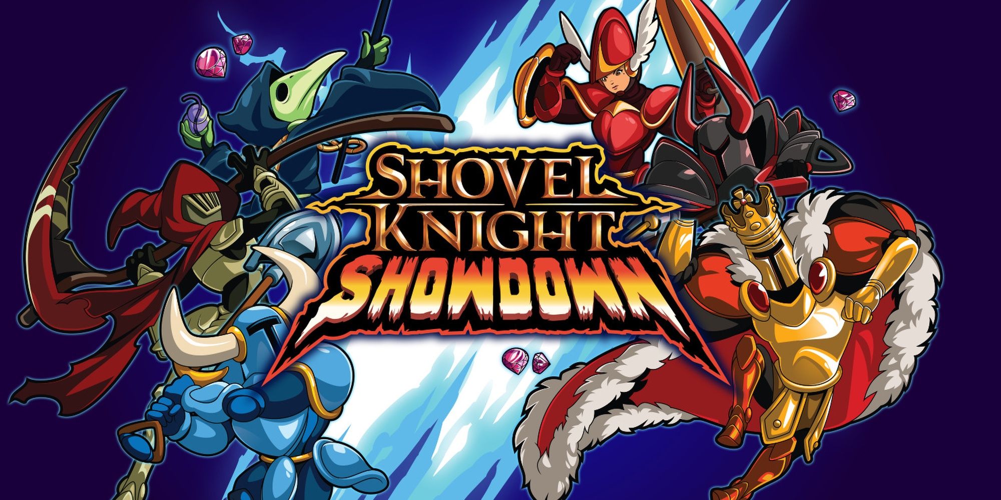 The title screen from Shovel Knight Showdown