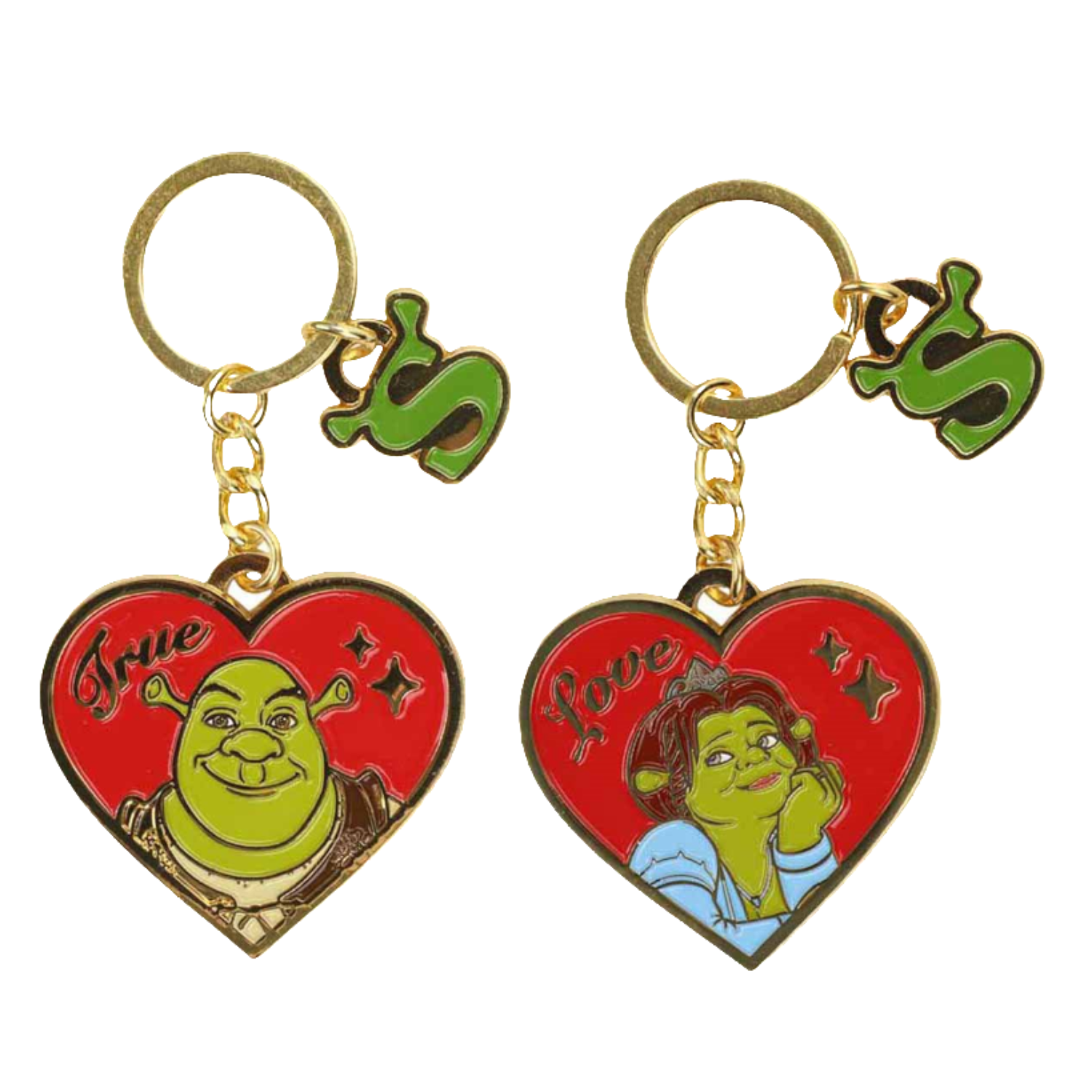 Shrek and Fiona Keychains 