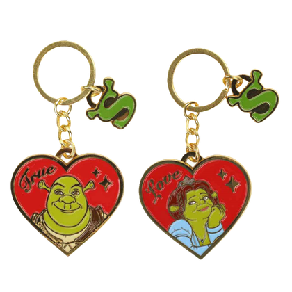 Shrek and Fiona Keychains 
