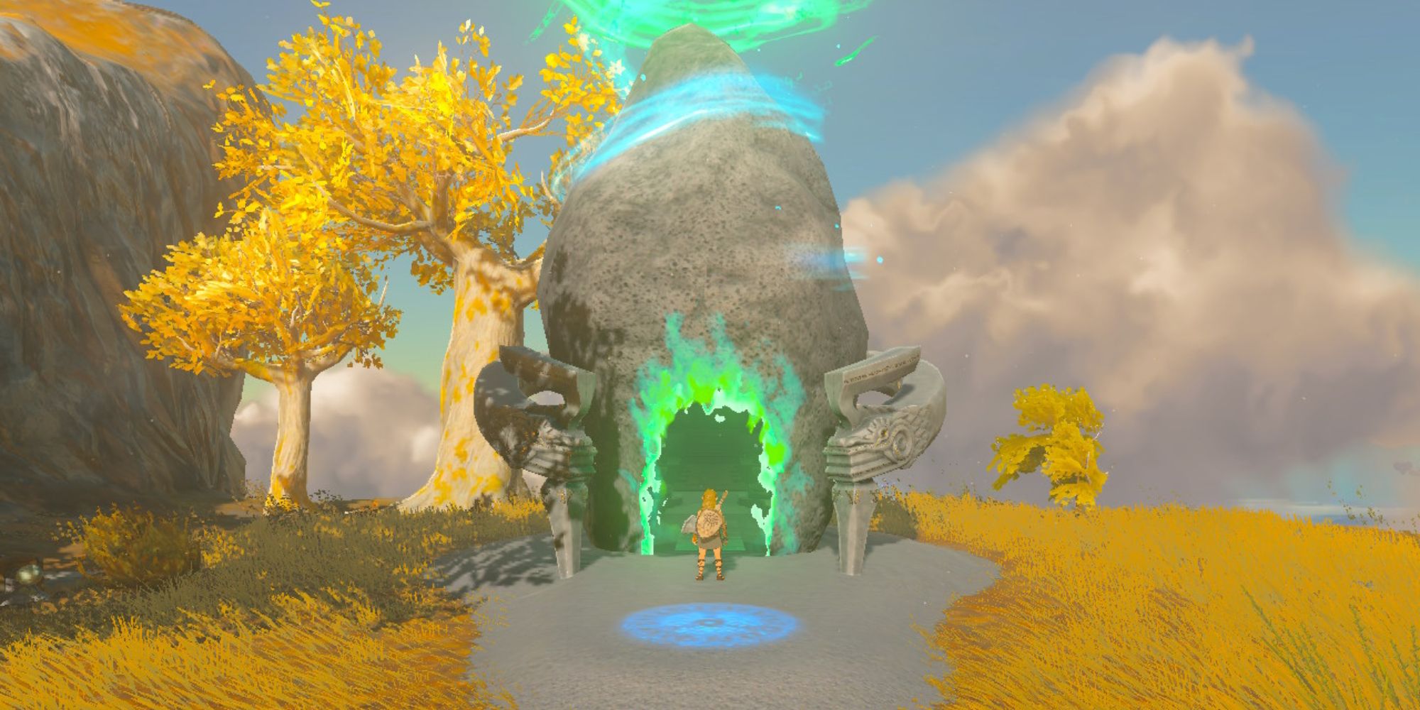 Link entering a Shrine of Light