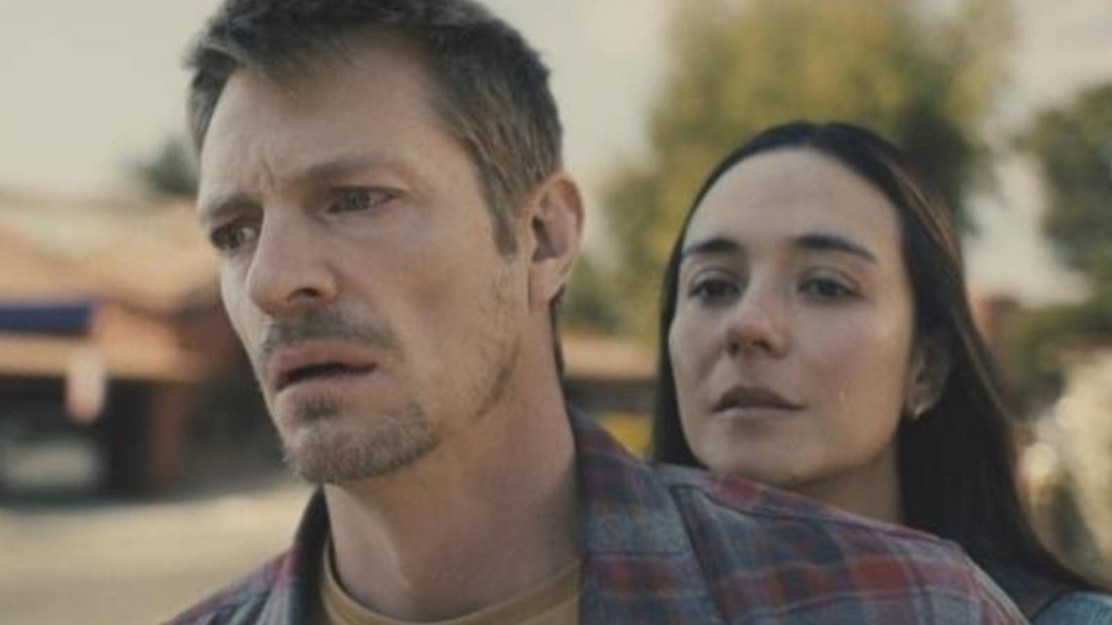 Brian (Joel Kinnamon) and Saya (Catalina Sandino Moreno) in Silent Night
