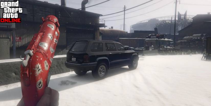 Equipped Snowball Launcher