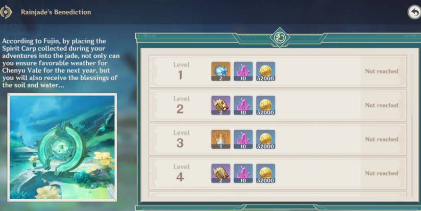 spirit carp offering reward in genshin impact