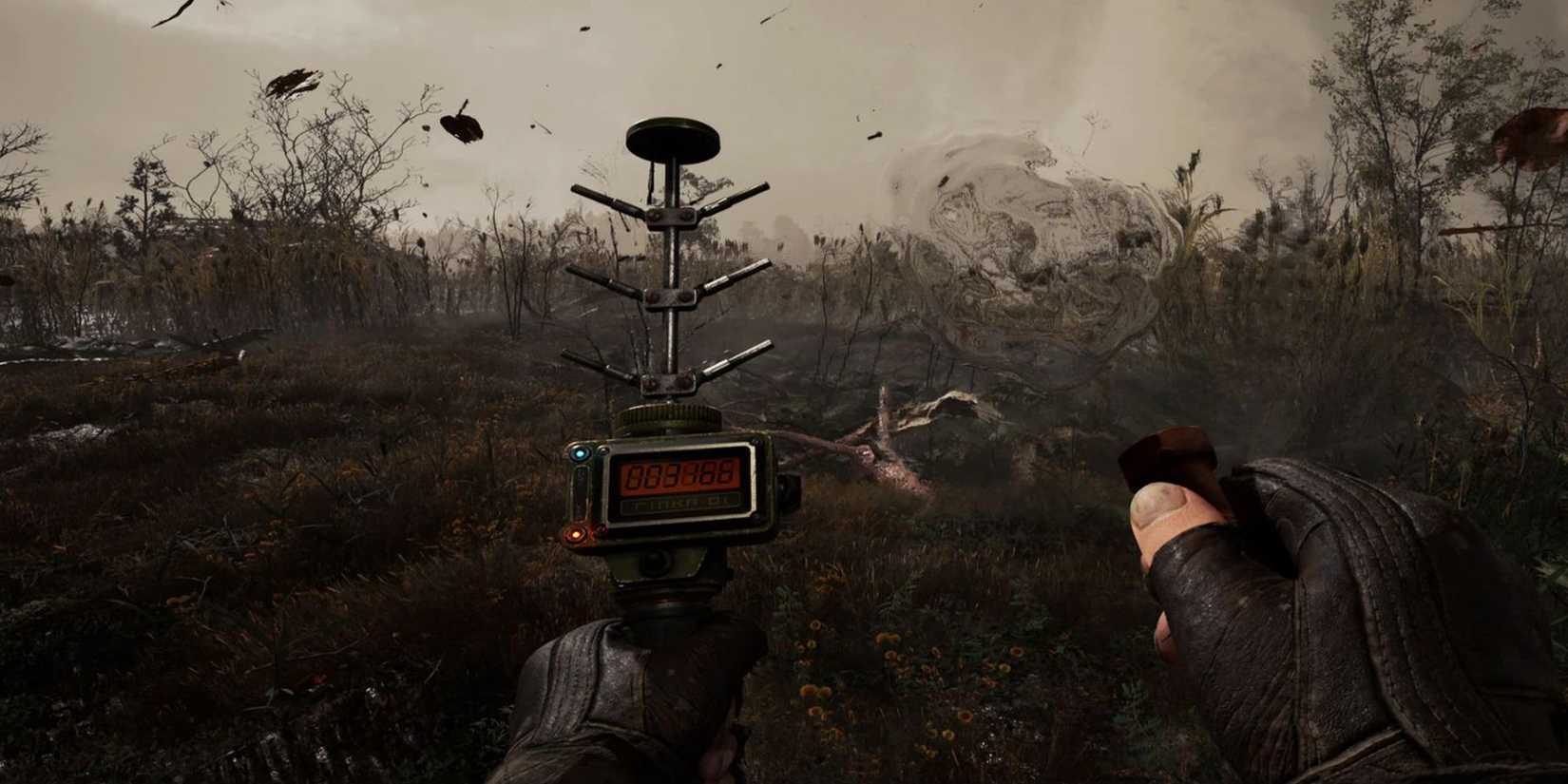 Stalker 2 FP view with geiger counter