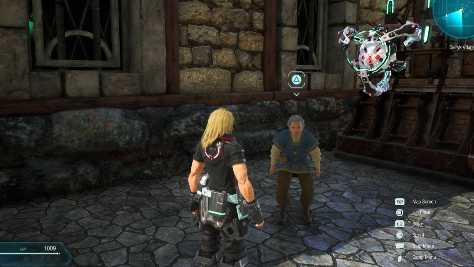 Star Ocean The Divine Force -  the odd craftsman location in Delryk village'