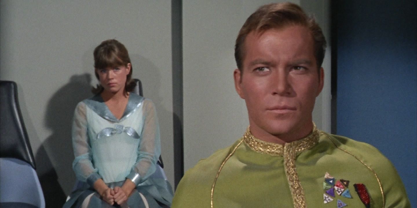 Kirk on trial in "Court Martial".