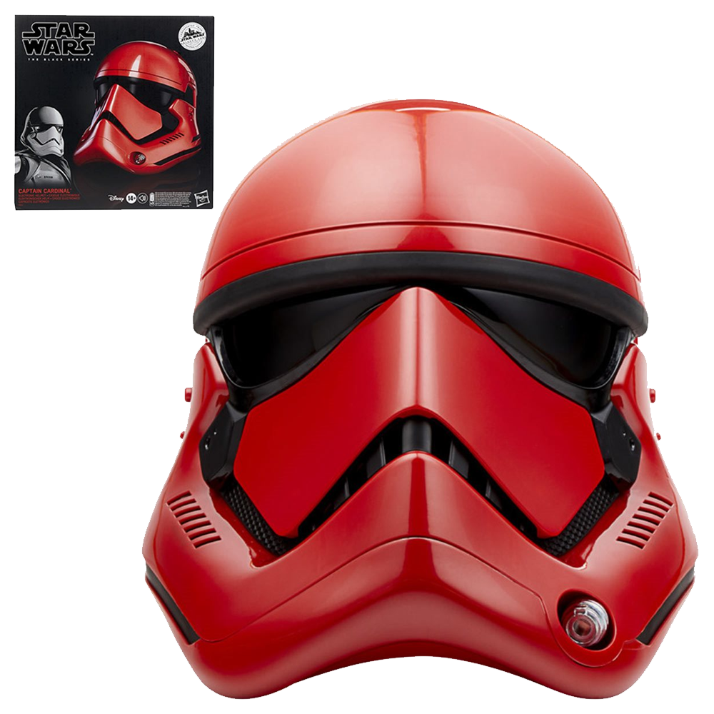 Star Wars The Black Series Galaxy's Edge Captain Cardinal Electronic Helmet Prop Replica tag