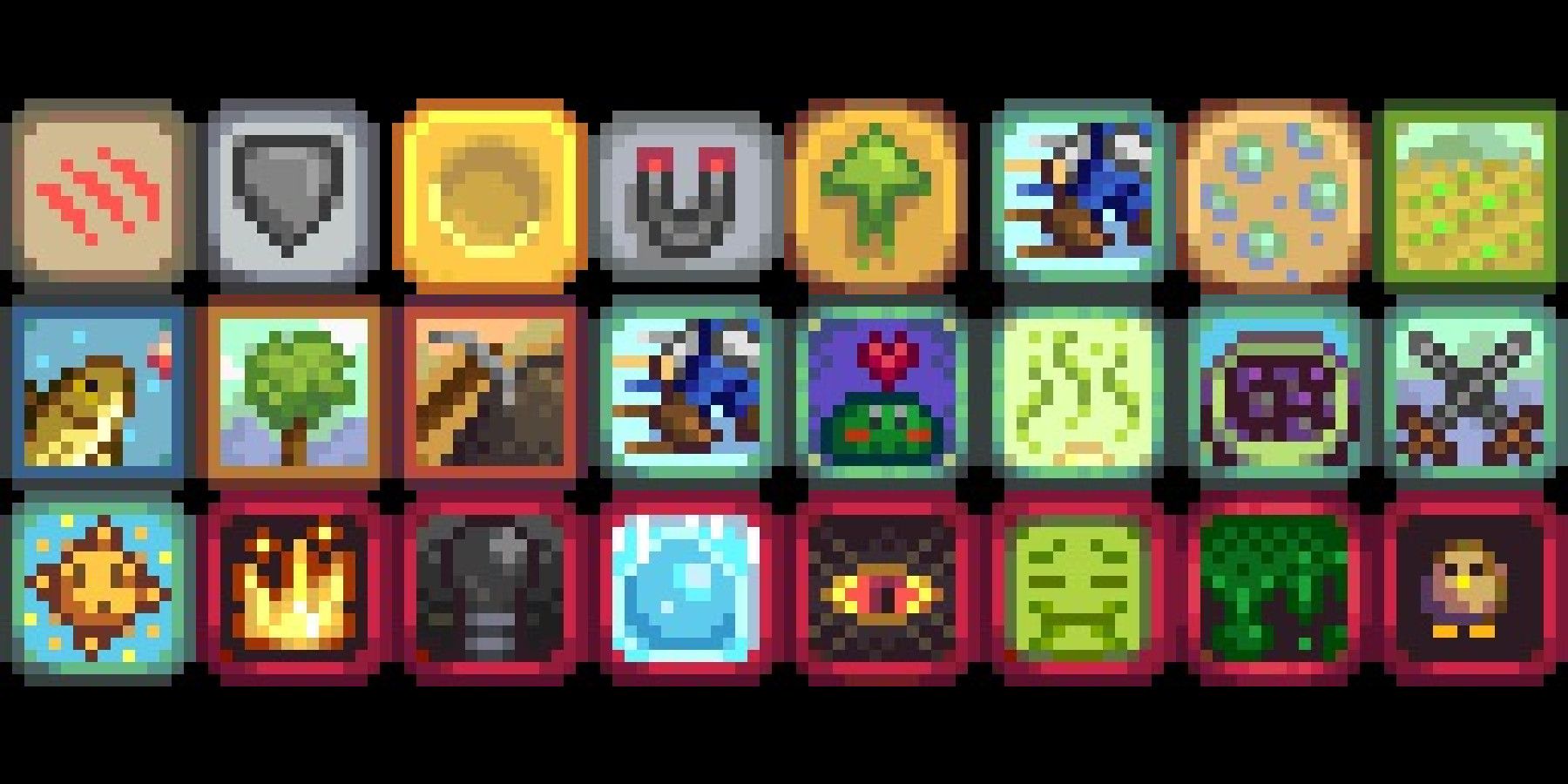 Stardew Valley Buff Icons