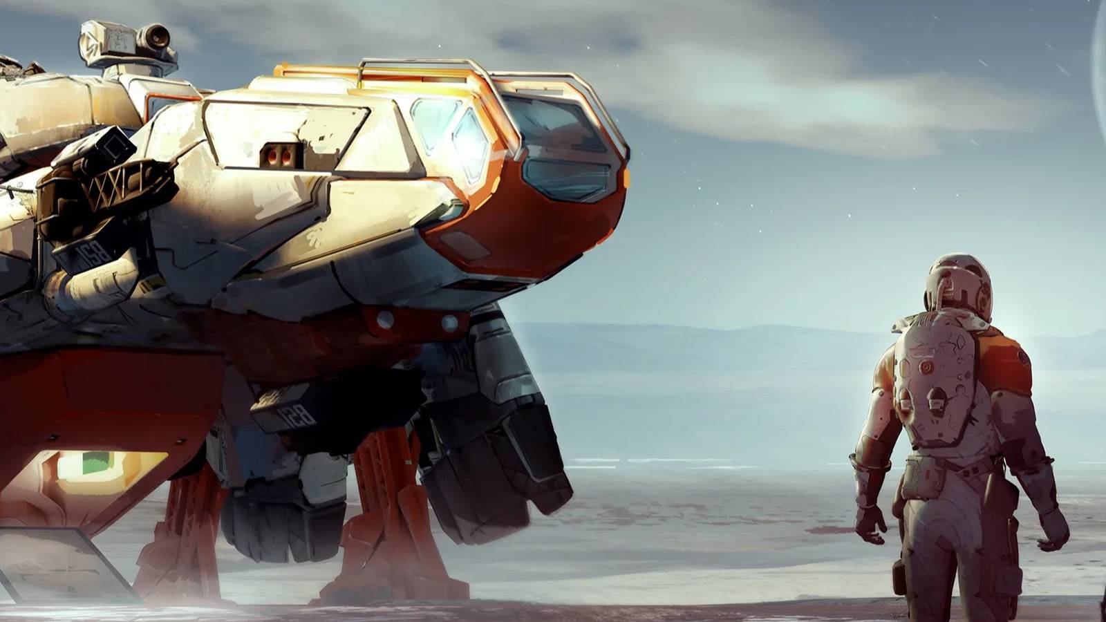 starfield looking at ship